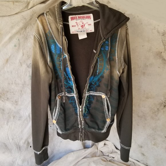 Vintage TrueReligion Hoodie World Tour Collection "Doors" NEW WITHOUT TAGS - Picture 1 of 8